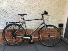 Trek FX7.4 hybrid bike with back rack & Bontrager bag;F & R lights; pump;maunual