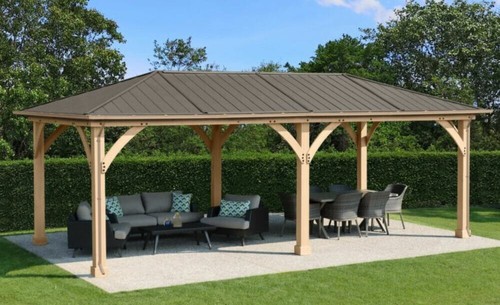 Meridian gazebo 12ft 24ft - gazebo,