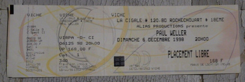Paul weller cigale paris - paul,