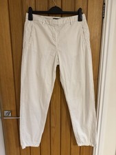 M&S Women's White Cotton Chino