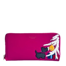 RADLEY Purse Dark Pink Leather