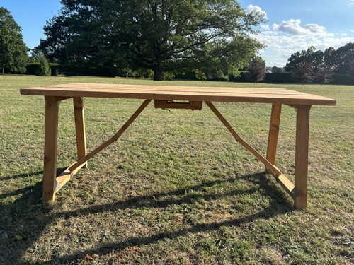 Folding trestle table 6ft - trestle, x