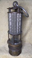 Antique Wolf Safety Lamp Brass