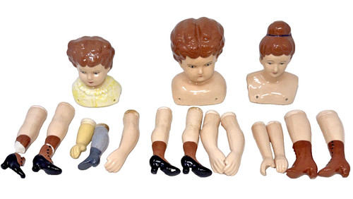Vintage lot porcelain doll - vintage, of