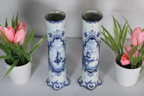 Pair vintge dutch delft - vintge,