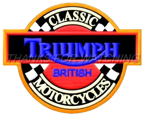 Triumph embroidered patch - triumph,