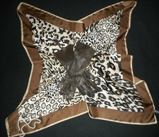 Silk Scarf & Leather Gloves
