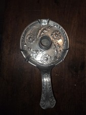 Kayserzinn candle stick Jugendstil Art Nouveau Antique Pewter 25cm c1900