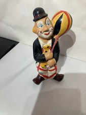 Pottery/ceramic Clown In Fairly Decent Condition Weight 270g Height25cmLoft Find
