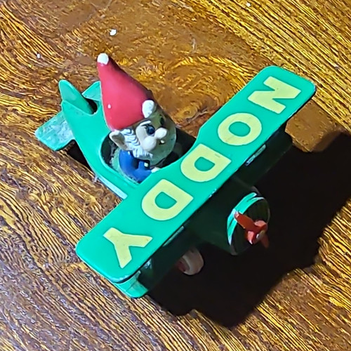 Ertl noddy biplane green - noddy,
