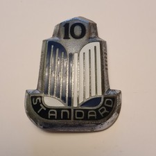 Vintage BONNET BADGE STANDARD 10