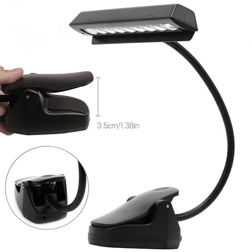 Led clip reading light - clip-on,