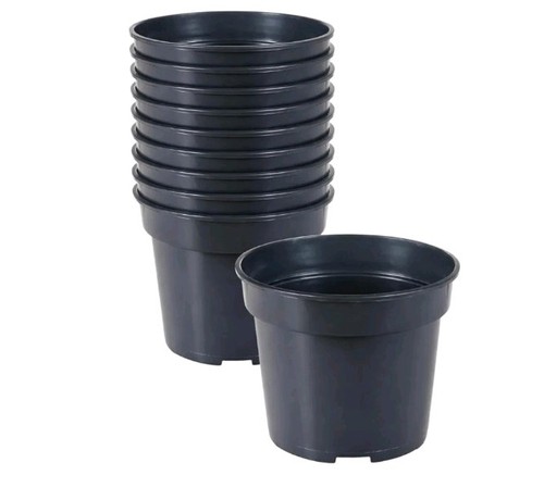 Litre black plant pots - litre,