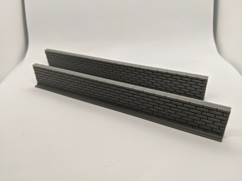 150mm brick walls 28mm - 2x, 1:56