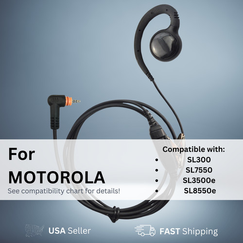 Swivel ptt earpiece - ptt, for