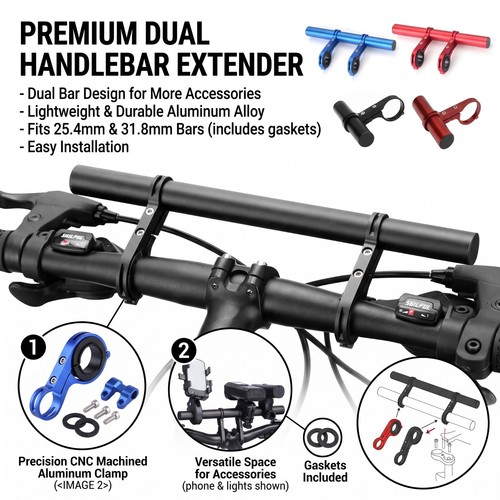 Bicycle handlebar extension - bicycle,