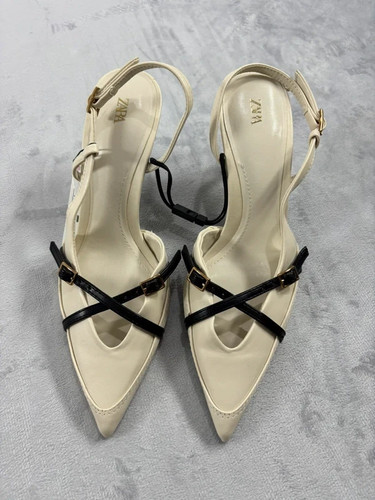 Zara off white pointed toe - off, pointed-toe