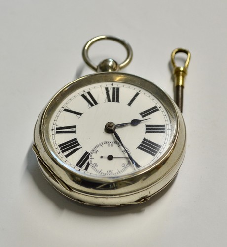 Swiss pocket watch - , nickel