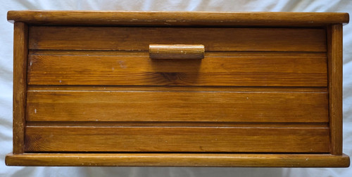 Vintage solid pine wood drop - pine,