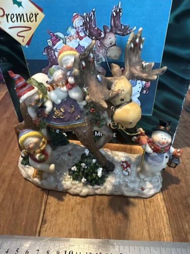 Christmas moose and snowman - and,