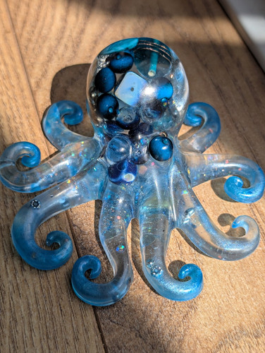 Unique beautiful resin octopus - unique,