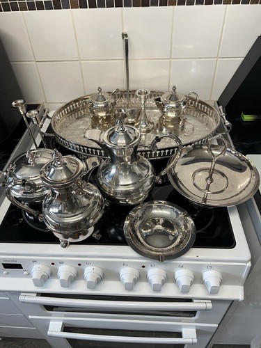 Vintage silver plated tea and - vintage,