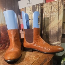 Mens Tan Brown Leather Chelsea
