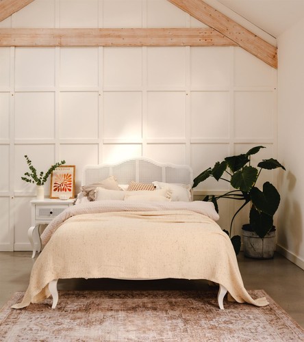 Louis bed 4ft6 5ft cane - bed, 4ft6,