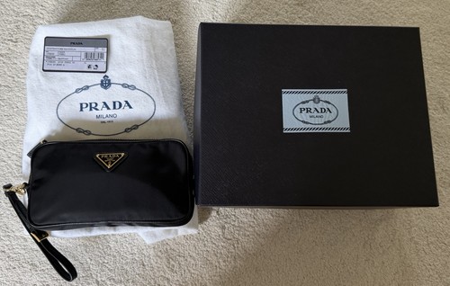 Prada nylon pouch with - prada, re-nylon
