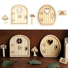 DIY 3D Wooden Fairy Elf Door