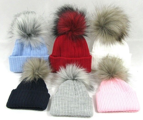 Baby boys girls fluffy fur - boys, pom
