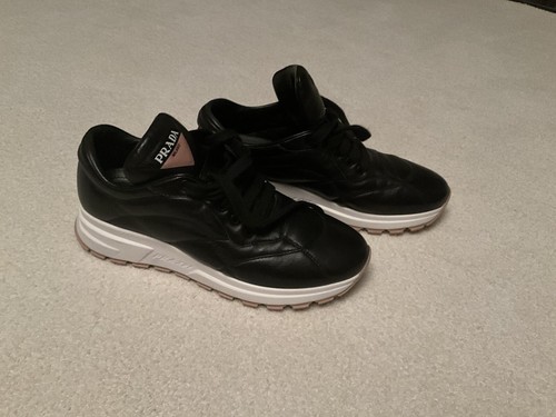 Ladies prada leather sneakers - ladies,