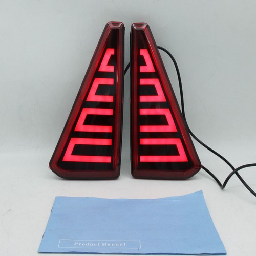 Pair red rear bar - pair,