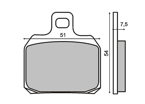 Rear brake pads moto - brake,