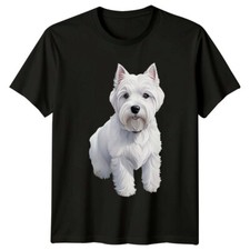 Westie Dog Breed Portrait T-Shirt, West Highland Terrier Tee