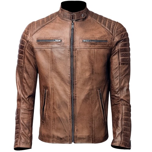 Men vintage cafe racer tan - vintage,