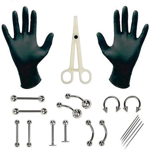 1set body piercing clip kit - piercing,