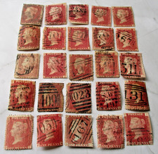 Red stamps - 25, qv
