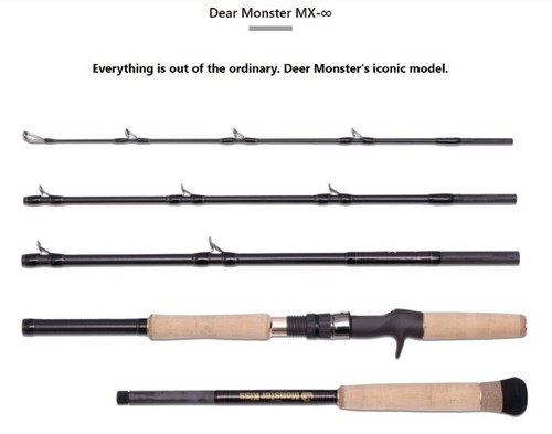 Monster kiss rod baitcast dear - monster,