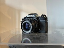 Minolta X-500 X500 Film SLR Camera with 50mm F/2 Prime 28-70mm Lens Rare Black