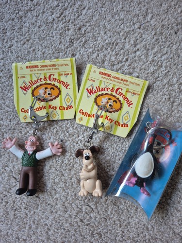 Wallace and gromit keyring - wallace,