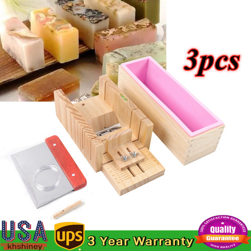 Silicone soap mold wooden - soap,