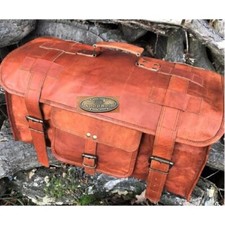 Men's Leather Vintage Gym Bag
