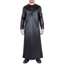 Men's Thobe Robe Satin Emirati