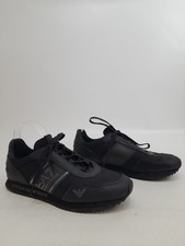 Emporio Armani EA7 Black 2.0 Trainers Size UK 8 Good Used Condition