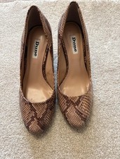 Dune London Snake Print Wedge