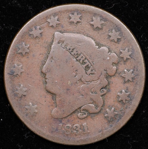 1831 cent large - 1831, letters