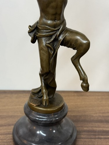 Bronze satyr statue - statue, devil