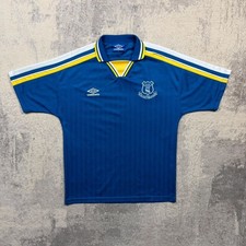 Vintage 00s Umbro Everton Training Kit Shirt Medium Mens Short Sleeve