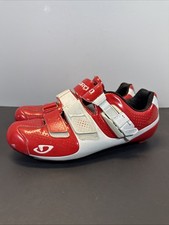 GIRO FACTOR ACC EASTON EC90 CARBON ROAD CYCLING SHOES RED & WHITE Mens Size 8